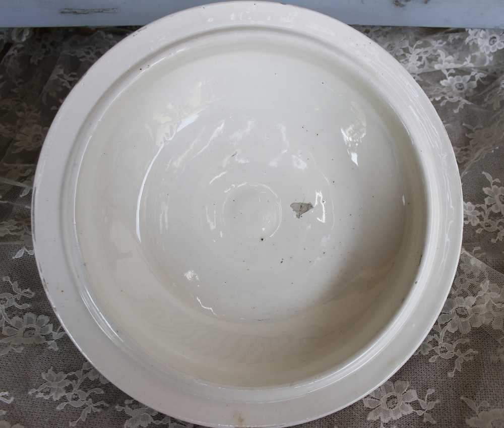 große Terrine Blumen Schramberg BLUE COTTAGE k-IMG_0125 Sehr alte Suppenterrine handbemalt BLUE COTTAGE