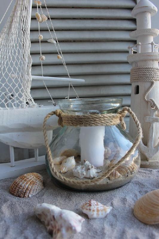 Windlicht Deko Sommer BLUE COTTAGE k-IMG_9748 Windlicht Dekoglas Vase - GROSS BLUE COTTAGE