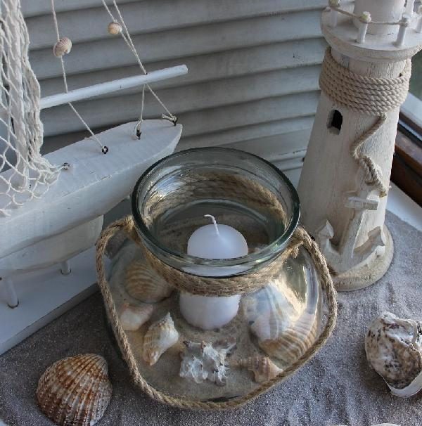 Windlicht Dekoglas Vase - GROSS BLUE COTTAGE