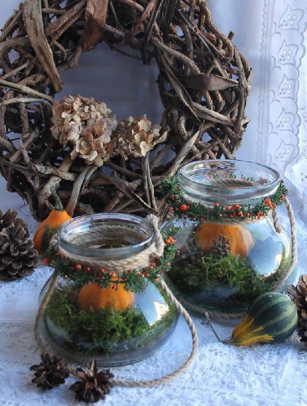 Windlicht Dekoglas Vase - KLEIN GROSS BLUE COTTAGE