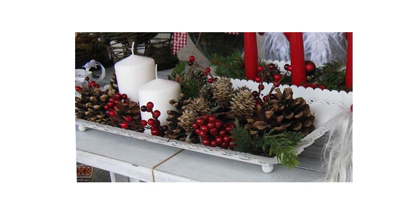 Dekoschale Advent BLUE COTTAGE Lad ET Dekoschale für Advent Weihnachtsdeko BLUE COTTAGE