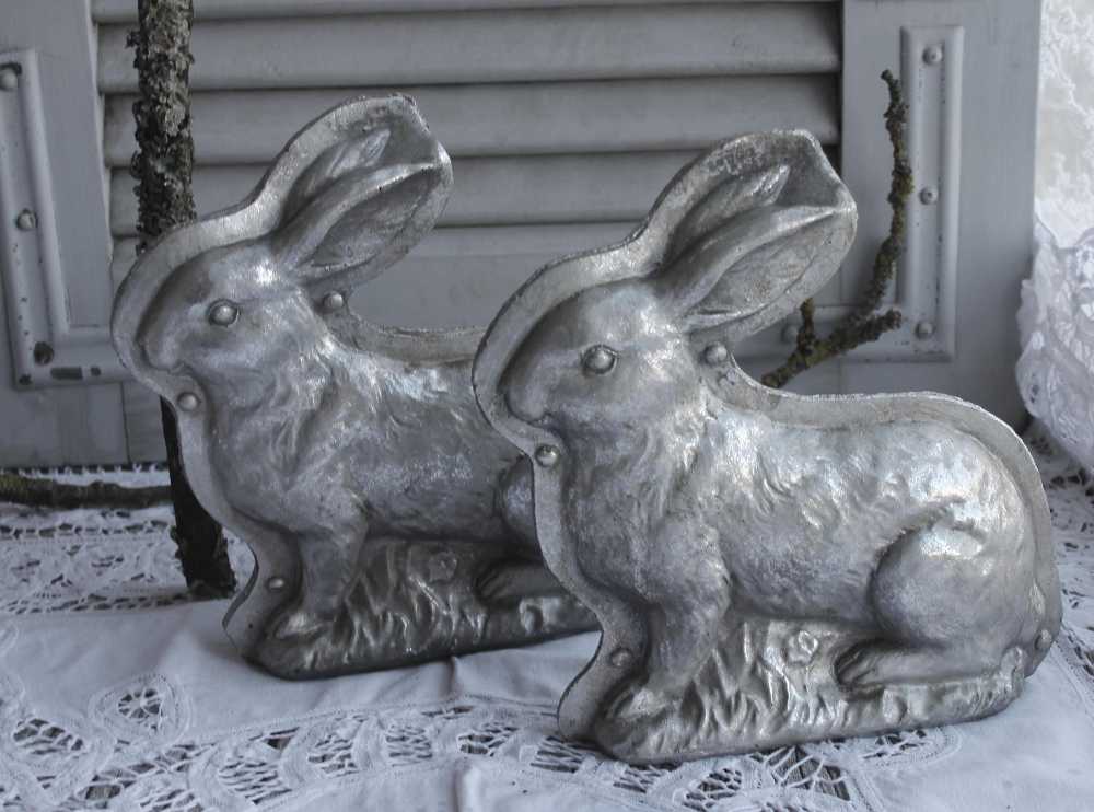 Osterhase grausilber GROSS - jetzt im BLUE COTTAGE