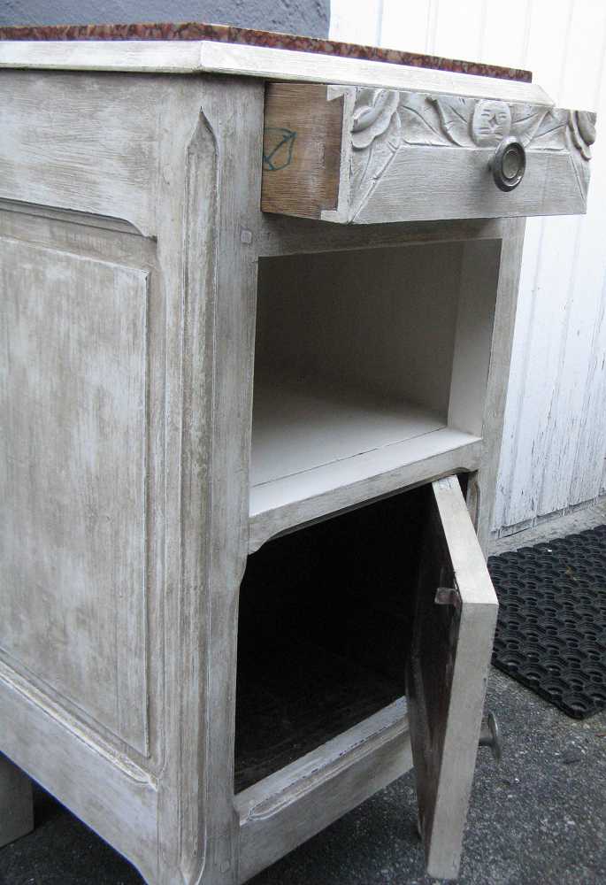 aNTIKES sCHRÄNKCHEN blue cottage k-IMG_0044