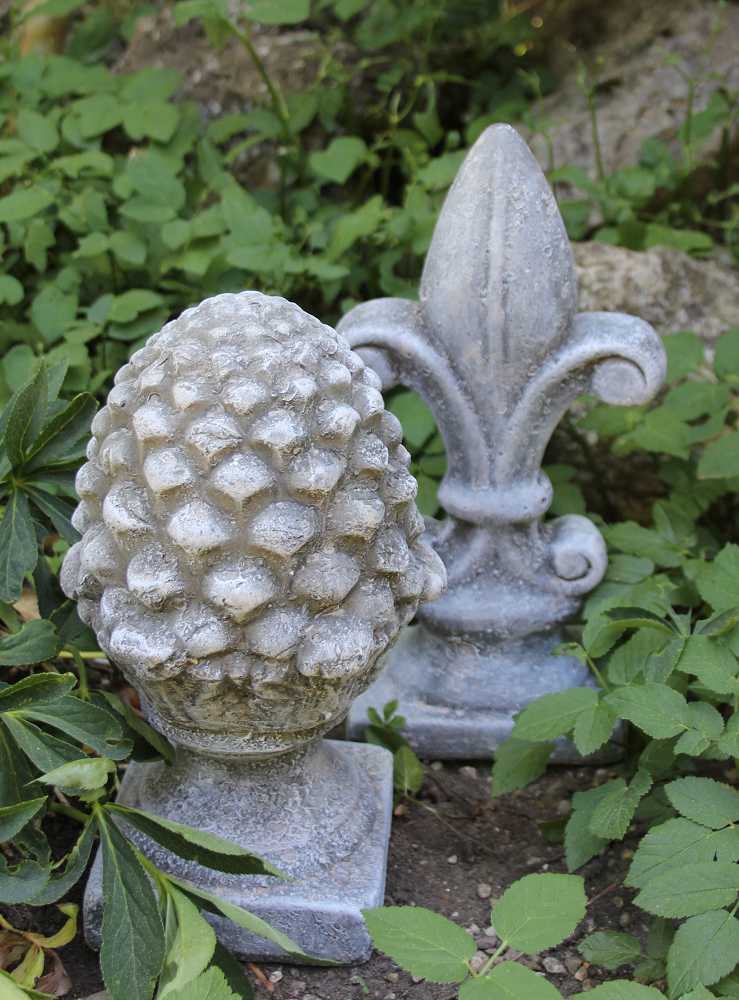 Dekozapfen hellgrau BLUE COTTAGE k-IMG_1067 (2) Dekozapfen shabby chic hellgrau