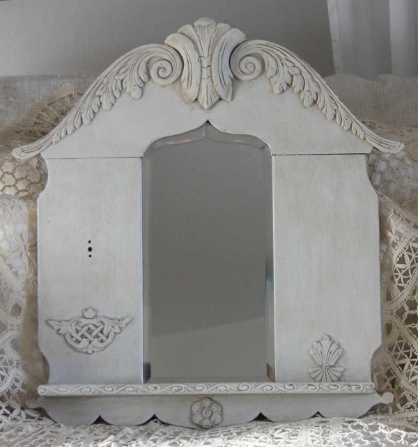 Antiker Spiegel mit Ablage BLUE COTTAGE