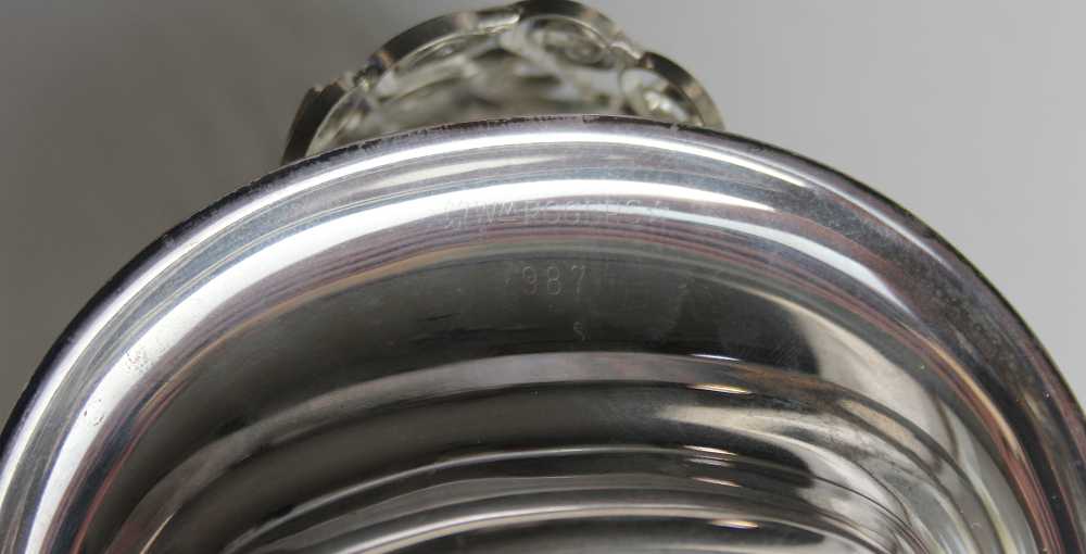 antike Butterdose Silber BLUE COTTAGE k-IMG_0196 antike Butterdose mit Glaseinsatz versilbert BLUE COTTAGE