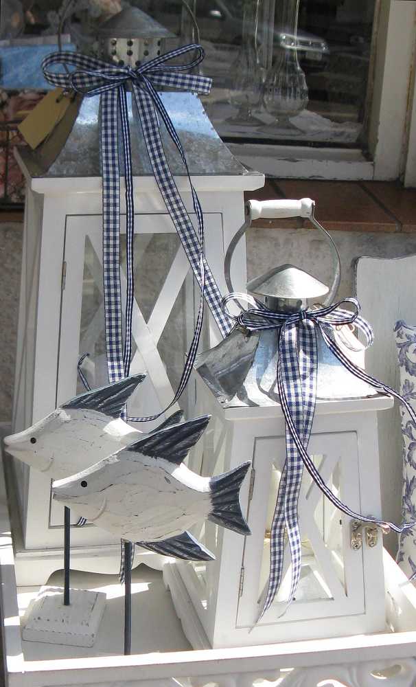 Laterne Holz weiß - KLEIN - BLUE COTTAGE
