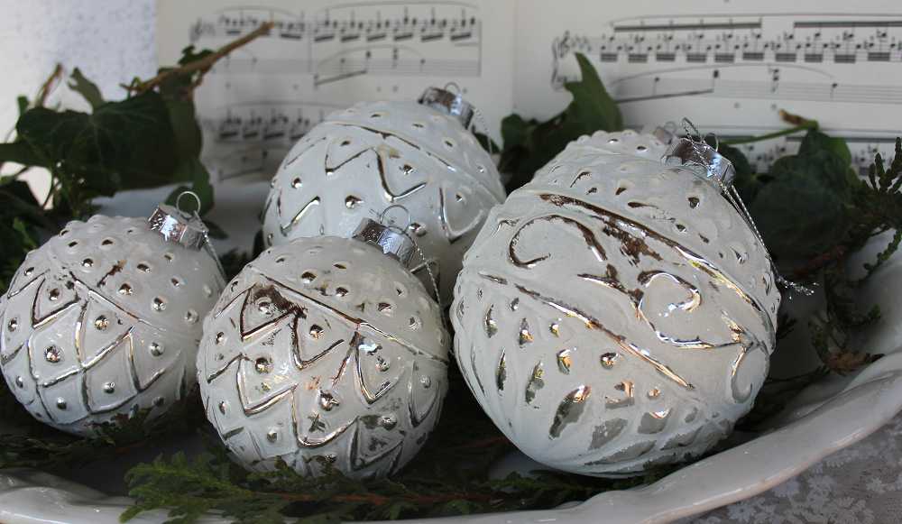 Christbaumkugeln weiß BLUE COTTAGE k-IMG_0294 Christbaumkugel in weiß XL BLUE COTTAGE