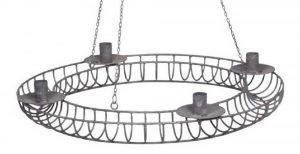 großer Hängekranz fil de fer BLUE COTTAGE