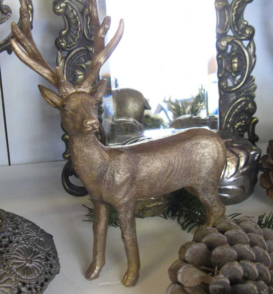 Deko-Hirsch antikmessing BLUE COTTAGE k-IMG_0559 Shabby Deko-Hirsch antikmessing BLUE COTTAGE