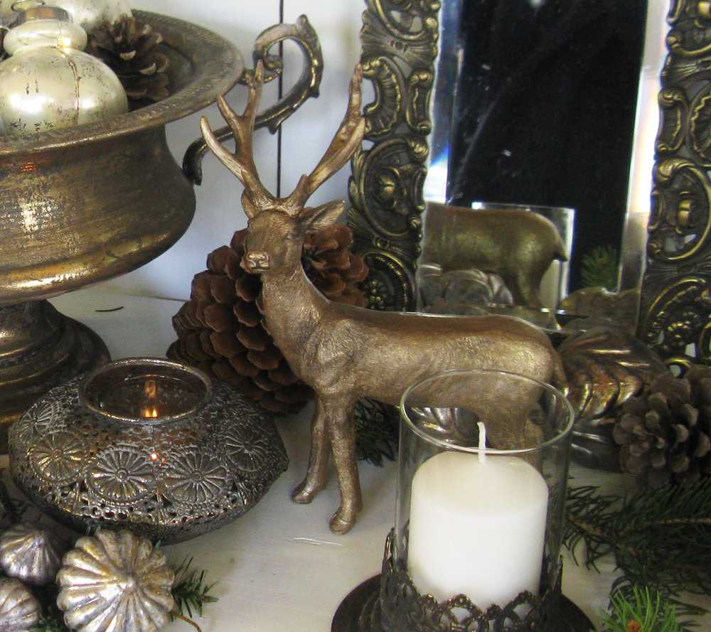 Deko-Hirsch antikmessing BLUE COTTAGE k-IMG_0568 Shabby Deko-Hirsch antikmessing BLUE COTTAGE