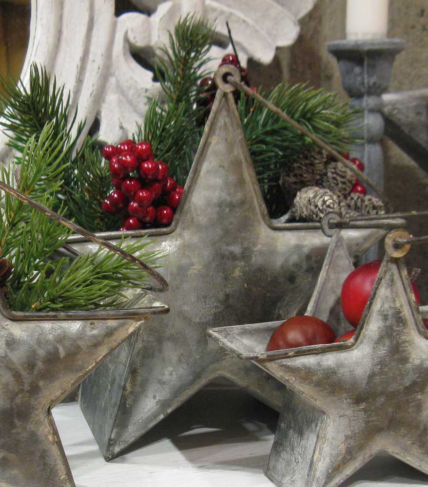 Sternenkorb groß BLUE COTTAGE k-IMG_0519-gr Sternenkorb aus Zink in Shabby Chic GROSS - BLUE COTTAGE