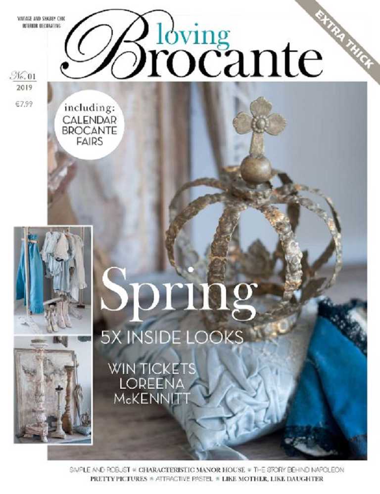 k-loving-brocante-titel BLUE COTTAGE Magazin LOVING BROCANTE Ausgabe 1/2019 BLUE COTTAGE