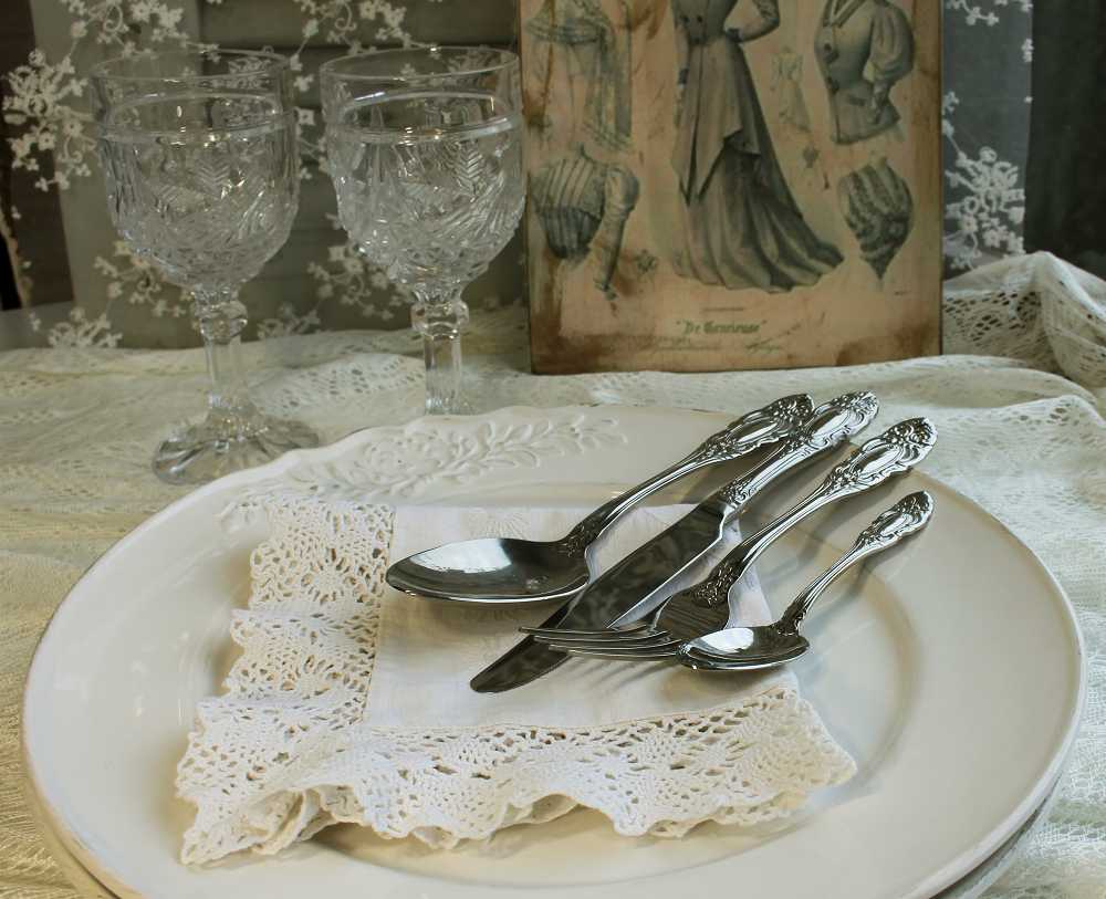 verziertes Besteck Romance BLUE COTTAGE k-IMG_0892 elegantes Besteck ROMANCE - BLUE COTTAGE