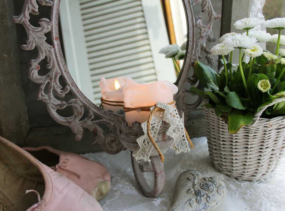 Spiegel Kerzenhalter BLUE COTTAGE k-IMG_1257 bezaubernder Kerzenhalter-Spiegel BLUE COTTAGE