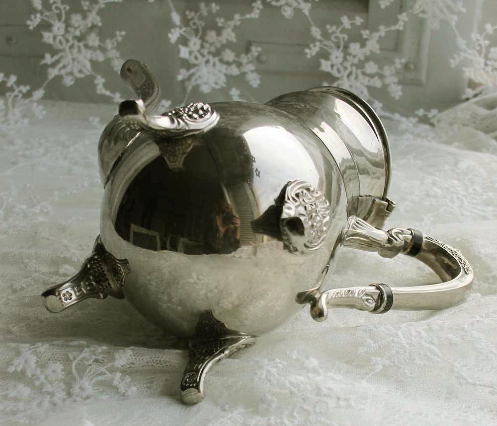 Kaffeekanne silber BLUE COTTAGE k-IMG_1230 schöne Kaffeekanne versilbert BLUE COTTAGE