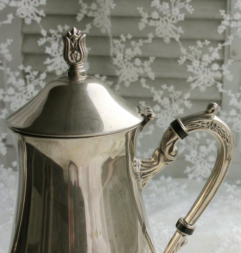 Kaffeekanne silber BLUE COTTAGE k-IMG_1233 schöne Kaffeekanne versilbert BLUE COTTAGE