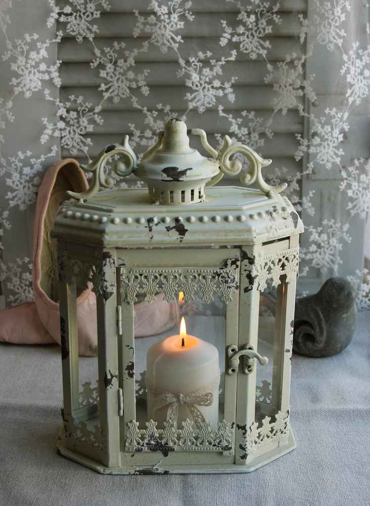Laterne Metall shabby BLUE COTTAGE k-IMG_1385 zauberhafte Laterne Metall creme shabby BLUE COTTAGE