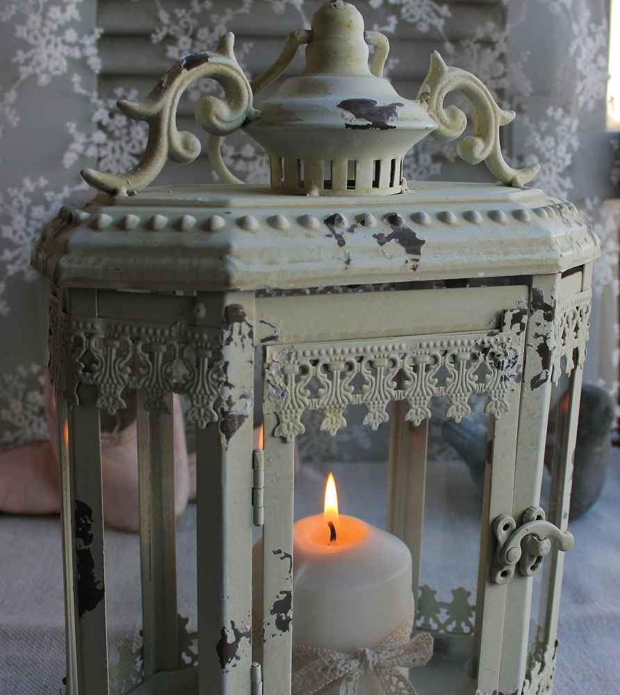 Laterne Metall shabby BLUE COTTAGE k-IMG_1388 zauberhafte Laterne Metall creme shabby BLUE COTTAGE