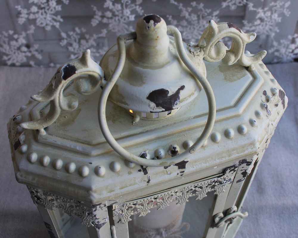 Laterne Metall shabby BLUE COTTAGE k-IMG_1389 zauberhafte Laterne Metall creme shabby BLUE COTTAGE