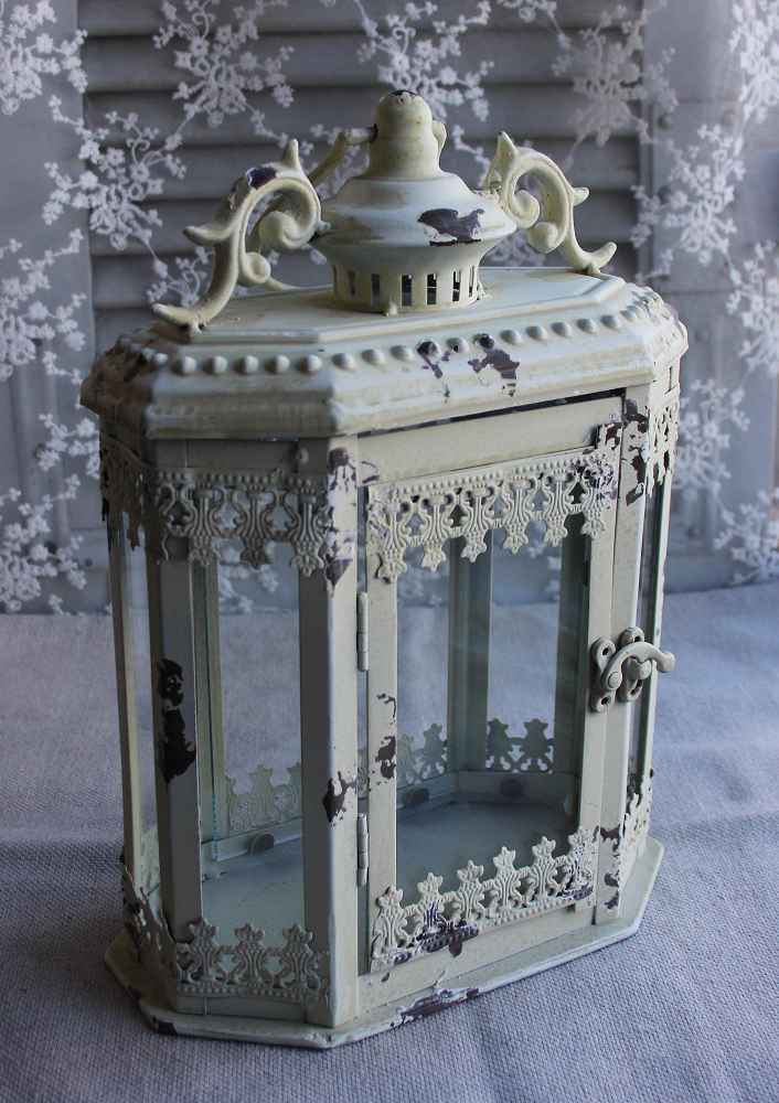Laterne Metall shabby BLUE COTTAGE k-IMG_1390 zauberhafte Laterne Metall creme shabby BLUE COTTAGE