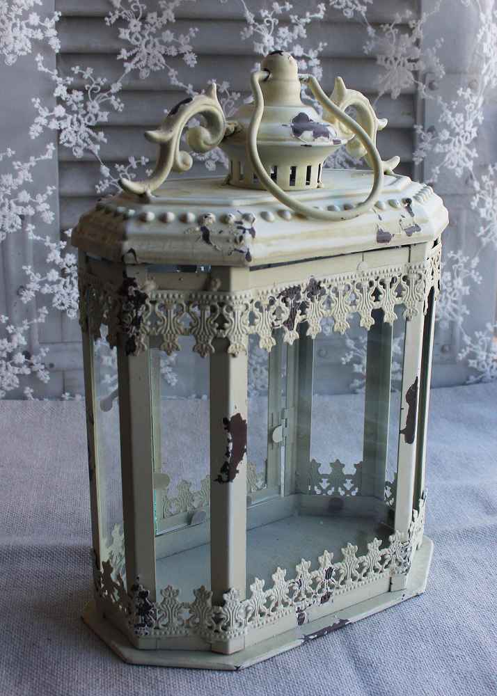 Laterne Metall shabby BLUE COTTAGE k-IMG_1391 zauberhafte Laterne Metall creme shabby BLUE COTTAGE