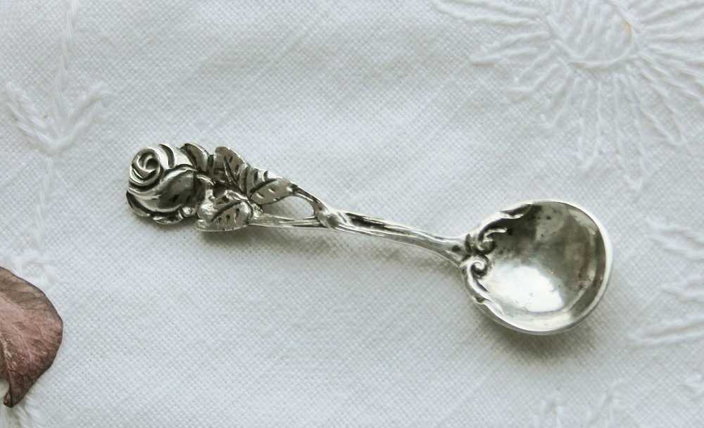 Salzlöffel Silber BLUE COTTAGE k-IMG_0784-A Salzlöffel 800 Silber der Firma AMD - BLUE COTTAGE