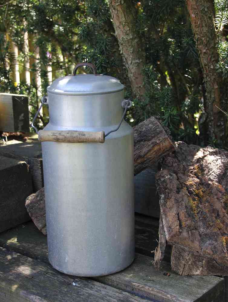 alte Milchkanne Aluminum BLUE COTTAGE k-IMG_1863 original alte deutsche Milchkanne BLUE COTTAGE