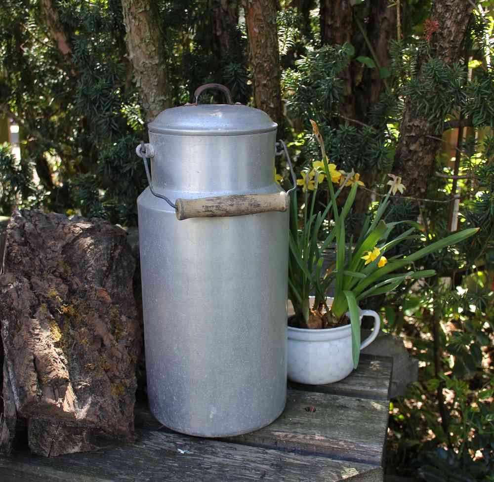 alte Milchkanne Aluminum BLUE COTTAGE k-IMG_1864 original alte deutsche Milchkanne BLUE COTTAGE
