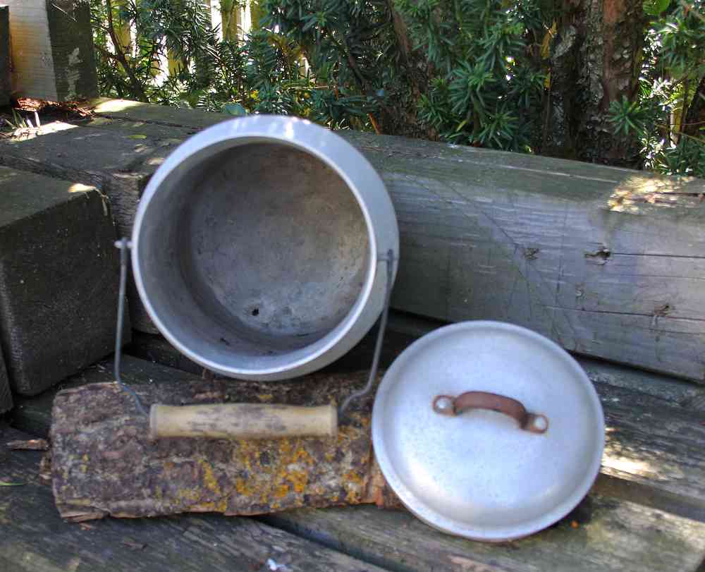 alte Milchkanne Aluminum BLUE COTTAGE k-IMG_1865 original alte deutsche Milchkanne BLUE COTTAGE