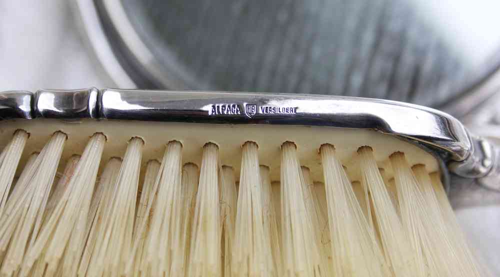 Frisierset versilbert BLUE COTTAGE k-IMG_2076 antikes Frisierset 3-tlg. versilbert BLUE COTTAGE