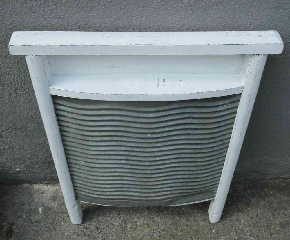 altes Waschbrett shabby weiß BLUE COTTAGE k-IMG_1998 altes großes dekoriertes Waschbrett, shabby chic BLUE COTTAGE