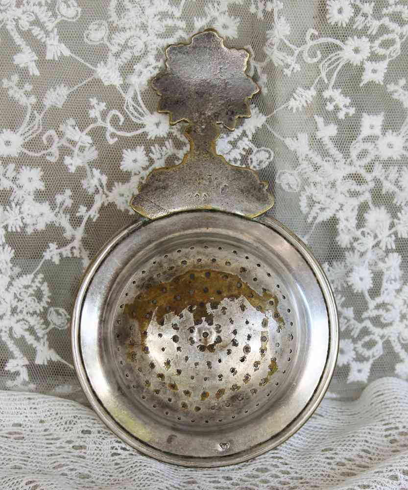 altes Teesieb BLUE COTTAGE k-IMG_2463 antikes Teesieb Frankreich BLUE COTTAGE