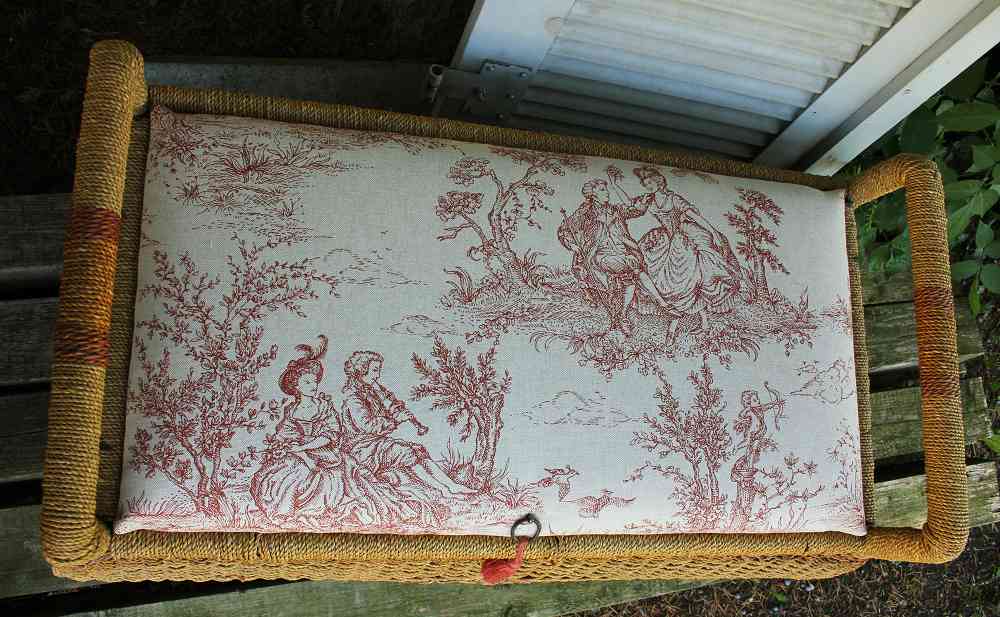 Sitztruhe 3 Toile de Jouy BLUE COTTAGE k-IMG_2577 große alte Wäschetruhe Sitztruhe mit neuem Bezug BLUE COTTAGE