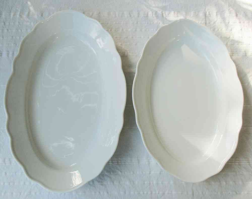 alte Vorlegeplatten BLUE COTTAGE k-IMG_2974 2 große alte Vorlegeplatten Servierplatten BLUE COTTAGE