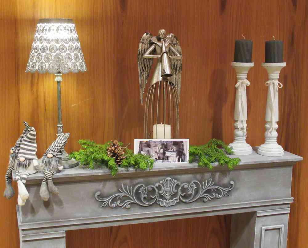 Deko-Kaminumrandung shabby BLUE COTTAGE k-IMG_3132 große Kaminumrandung im zauberhaften shabby look BLUE COTTAGE