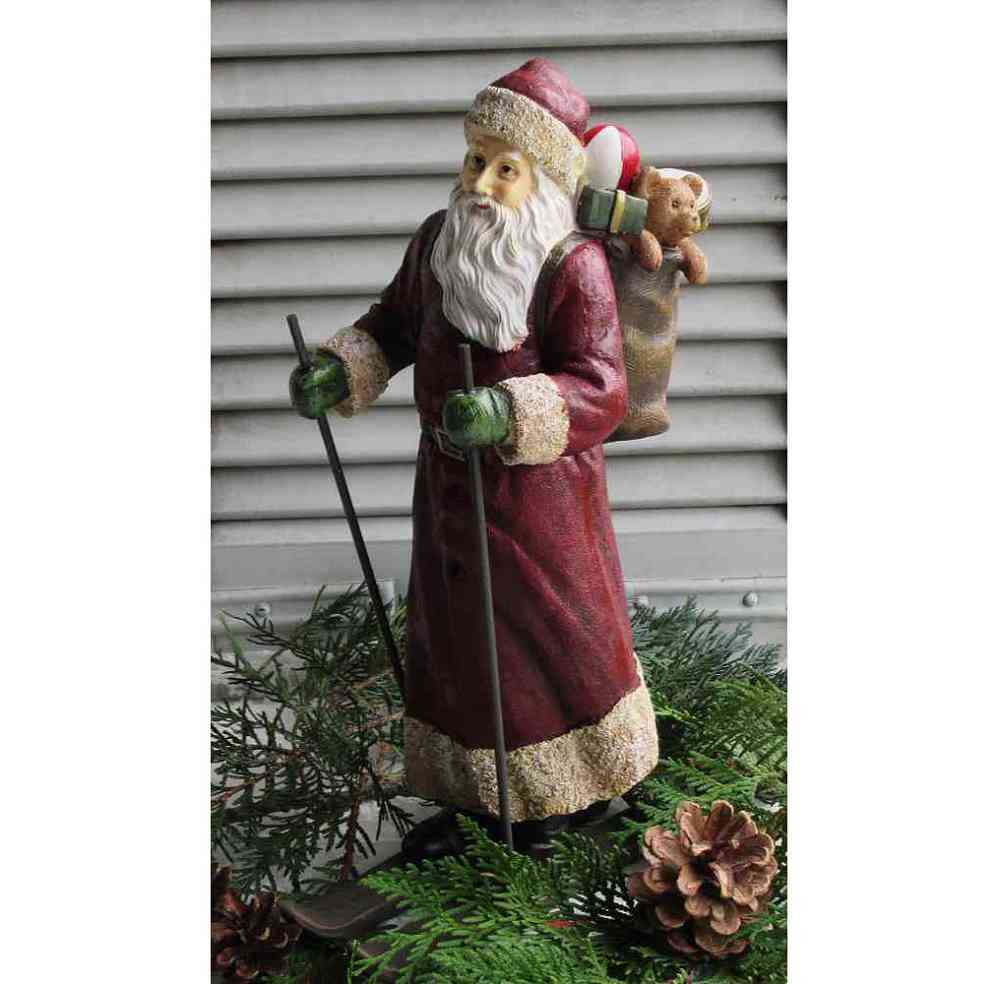 Nikolaus auf Ski BLUE COTTAGE k-IMG_3087 (2) großer nostalgischer Nikolaus auf Ski BLUE COTTAGE