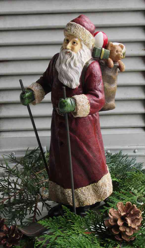 Nikolaus auf Ski BLUE COTTAGE k-IMG_3087 großer nostalgischer Nikolaus auf Ski BLUE COTTAGE