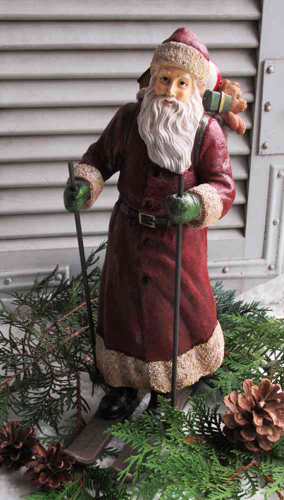 Nikolaus auf Ski BLUE COTTAGE k-IMG_3088 großer nostalgischer Nikolaus auf Ski BLUE COTTAGE