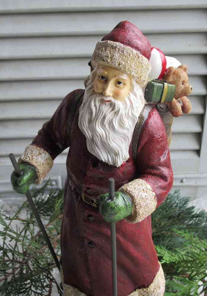 Nikolaus auf Ski BLUE COTTAGE k-IMG_3089 großer nostalgischer Nikolaus auf Ski BLUE COTTAGE