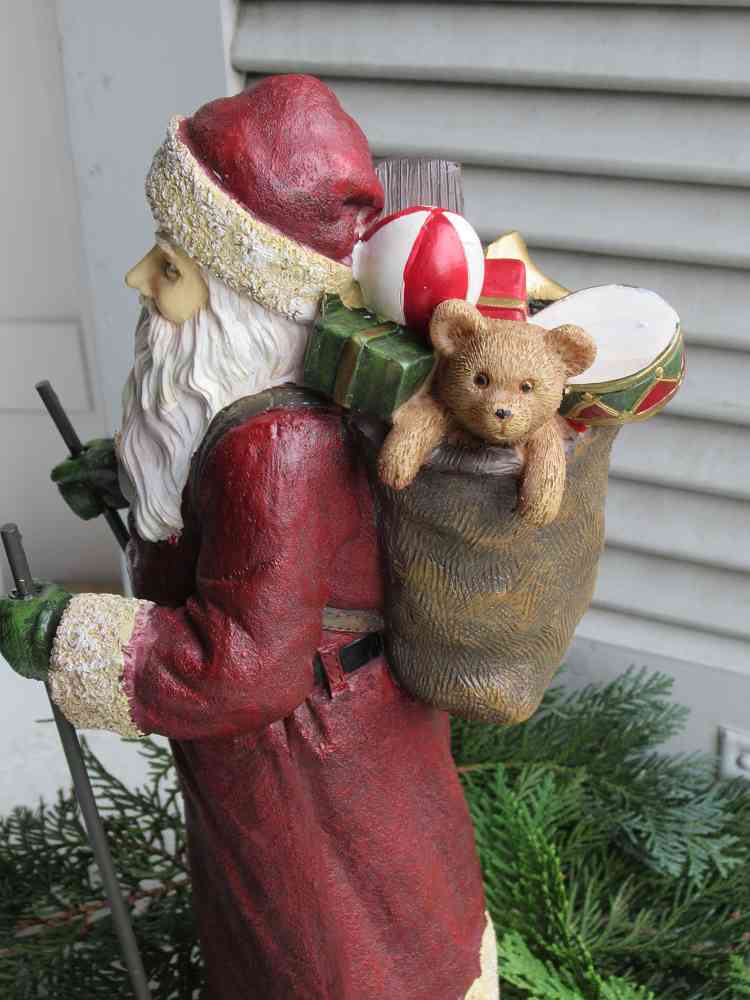 Nikolaus auf Ski BLUE COTTAGE k-IMG_3090 großer nostalgischer Nikolaus auf Ski BLUE COTTAGE