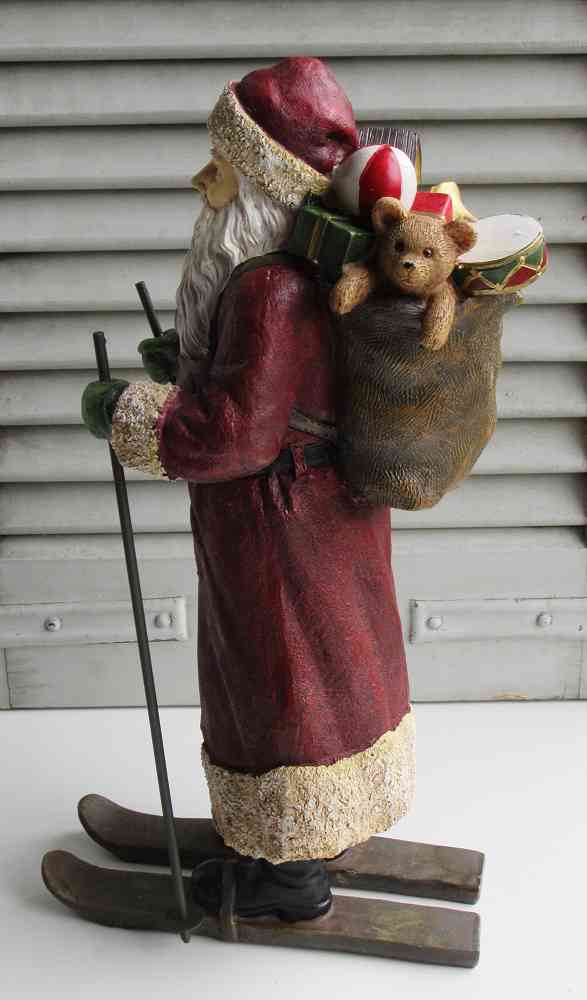 Nikolaus auf Ski BLUE COTTAGE k-IMG_3092 großer nostalgischer Nikolaus auf Ski BLUE COTTAGE