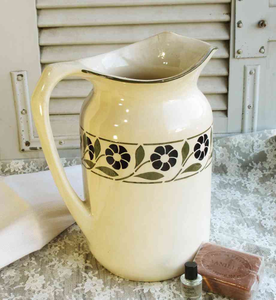 antiker Waschkrug "Annaburg" Jugendstil / Art Deco - BLUE COTTAGE