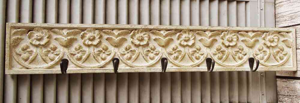 Garderobe mit 5 Haken BLUE COTTAGE k-IMG_4157 Hakenleiste Garderobe 5 Haken BLUE COTTAGE