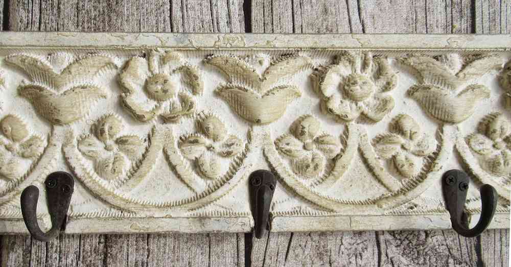 Garderobe mit 5 Haken BLUE COTTAGE k-IMG_4160 Hakenleiste Garderobe 5 Haken BLUE COTTAGE