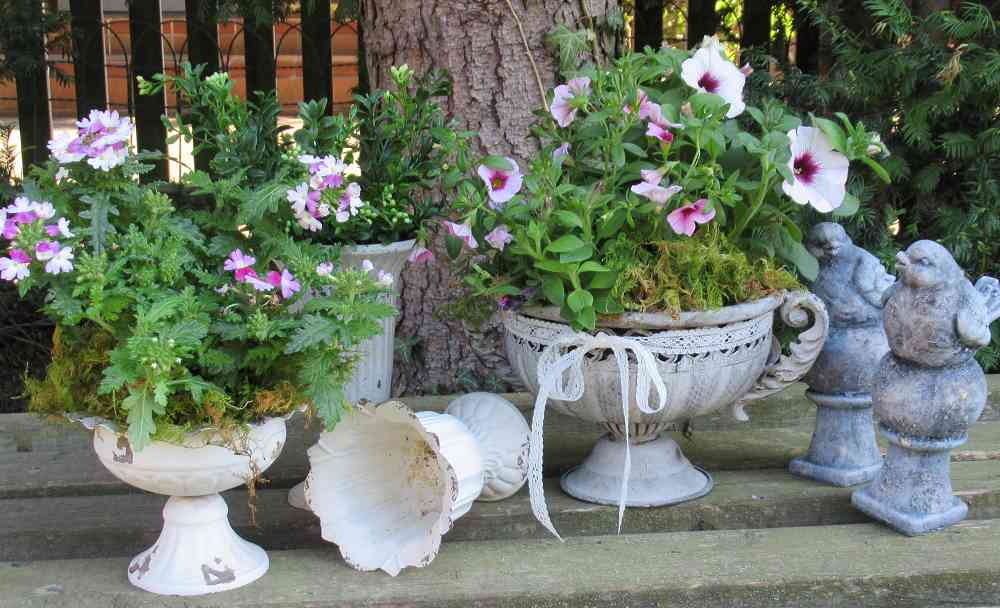 ETC Deko-Tablett Rund, Shabby Grau – Metall & Holz, 2 Größen, Für Kerzen, Obst Oder Als Serviertablett