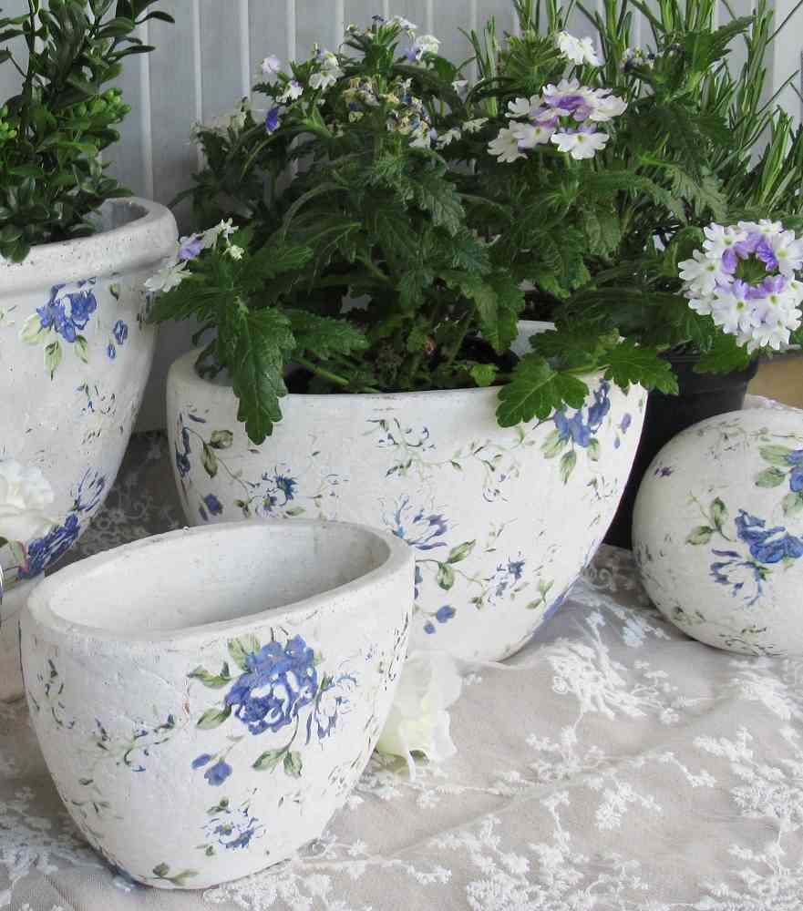 2-er-SET Übertöpfe Pflanztöpfe Keramik OVAL