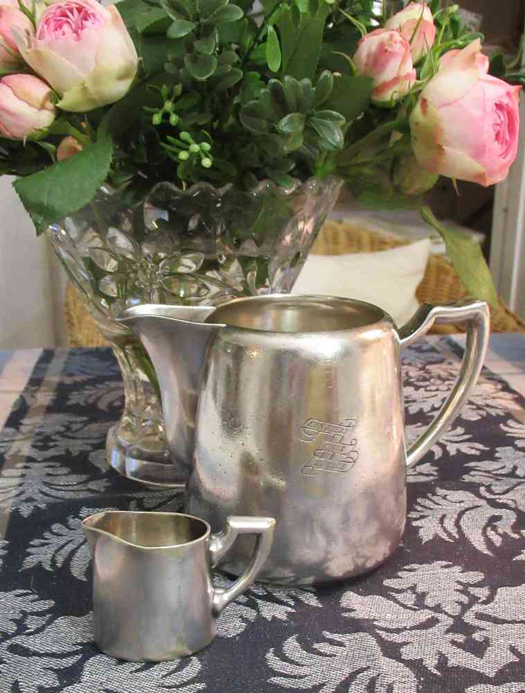 Kaffee Portionskännchen BLUE COTTAGE k-IMG_5023 SET Kaffee Portionskännchen und Milchkännchen Hotelsilber BLUE COTTAGE