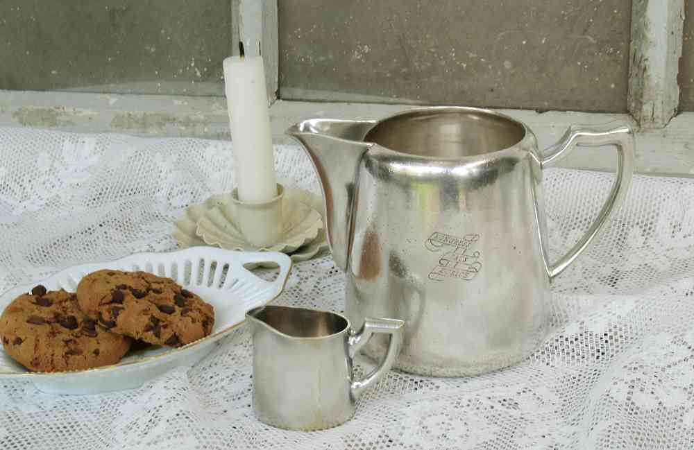 Kaffee Portionskännchen BLUE COTTAGE k-IMG_5118 SET Kaffee Portionskännchen und Milchkännchen Hotelsilber BLUE COTTAGE