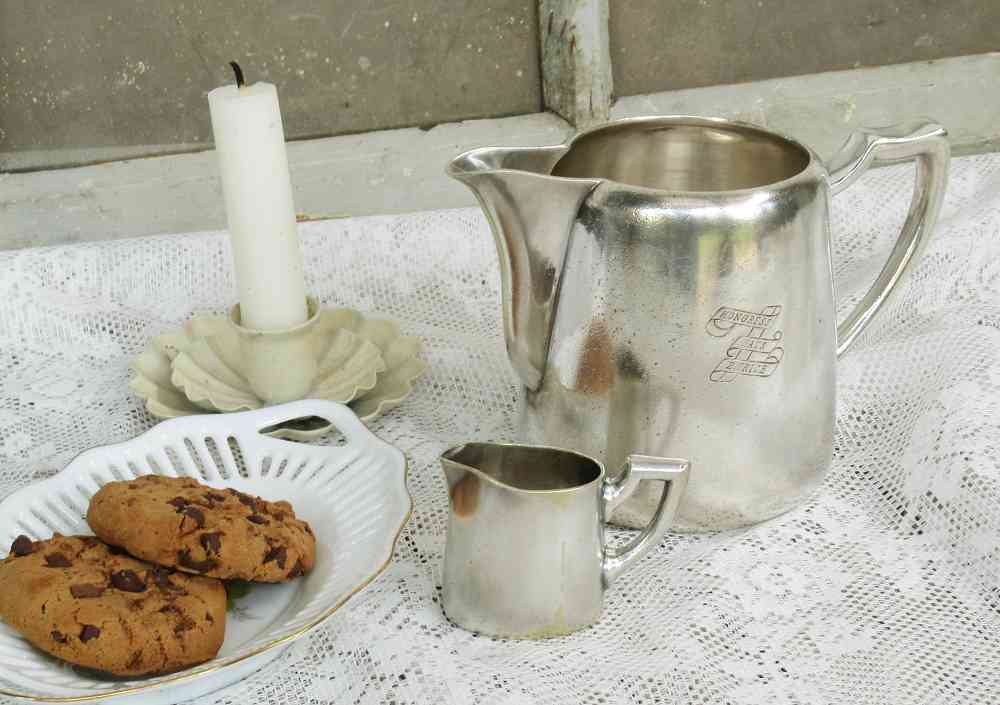 Kaffee Portionskännchen BLUE COTTAGE k-IMG_5119 SET Kaffee Portionskännchen und Milchkännchen Hotelsilber BLUE COTTAGE